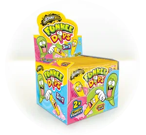 JB FUNKEE DIPS lipo lízátko+práskací práškek 3v1 28g